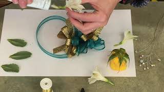 How to make a wrist corsage [upl. by Ahtivak]