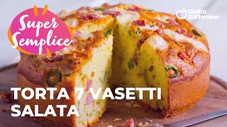 TORTA 7 VASETTI SALATA  RICETTA SEMPLICE SENZA BILANCIA😍🔥 [upl. by Bore]