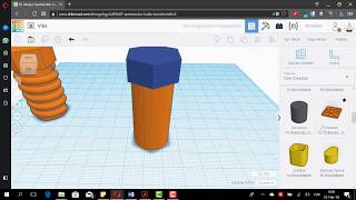 Tinkercad Dersleri 10 Video Basit Vida ve Kitap Ayracı Yapımı [upl. by Rebmac]