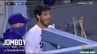 Cody Bellinger keeps the inning alive by getting out a breakdown [upl. by Tlevesor]