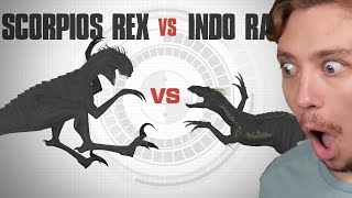 Reacting To Scorpios Rex vs Indo Raptor [upl. by Dlanor299]