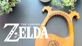 Song of Storms x Zeldas Lullaby  Lyre Harp Tutorial with notes [upl. by Leong474]