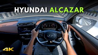 HYUNDAI ALCAZAR SIGNATURE 15 DIESEL AT  POV Test Drive 24  ENJE [upl. by Ylrehs881]