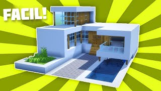 ✔ Como hacer una CASA MODERNA PERFECTA para Minecraft Survival 🏡 [upl. by Gene]