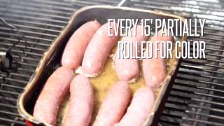 BBQ Smoked beer brats 10 [upl. by Kinch333]