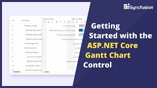 Getting Started with the ASPNET Core Gantt Chart [upl. by Drucilla]