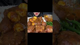 ASMR EATING SPICY CHICKEN CURRY [upl. by Godwin]