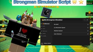 STRONGMAN SIMULATOR SCRIPT WORKING 2024 NO BUGS [upl. by Adiol]