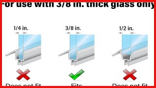 PrimeLine M 6258 Frameless Shower Door Bottom Seal – Stop Shower Leaks and Create a Water Barrier [upl. by Jammin437]