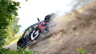 WRC Rally Poland 2024 Seb Ogier flatout tests [upl. by Aitnahs]