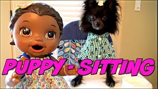 BABY ALIVE has a FUN DAY with her PUPPY The Lilly and Mommy Show The TOYTASTIC Sisters [upl. by Carrington]