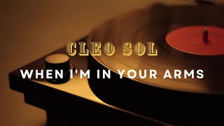 Cleo Sol  When Im In Your Arms Karaoke Lyric Video With Original Backing Vocals [upl. by Adnilem]