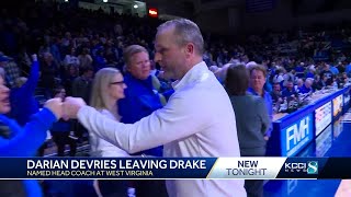 Darian DeVries named mens basketball coach at West Virginia after 6 seasons at Drake [upl. by Paver]