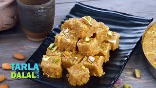 Mohanthal Recipe Rajashtani amp Gujarati Mithai by Tarla Dalal [upl. by Annawad]