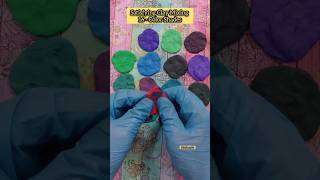 Satisfying Clay Mixing  16 Colors  Peaceful Hard Clay Mixing shorts art ytshorts [upl. by Repip]