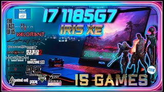 Intel Iris XE in 15 GAMES  i71185G7 in 2024  Laptop Benchmarks [upl. by Tegdirb]