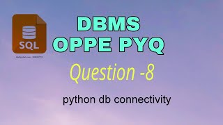 DBMS OPPE PYQ  Jan 24  Question8  dbms iitmadras oppe [upl. by Nosemyaj]