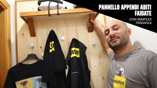 Pannello appendiabiti fai da te in legno [upl. by Akeihsat363]