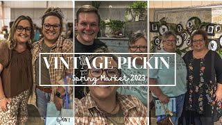 Vintage Pickin Spring Market  Vintage Decor [upl. by Elbam]