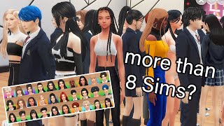 How to have more than 8 Sims in the Sims 4 [upl. by Rissa]