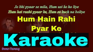 Hum Hain Raahi Pyaar Ke  Kishor Kumar Karaoke  Hindi amp English [upl. by Asirral522]