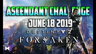 Ascendant Challenge June 18 2019 Guide Solo  Destiny 2 Forsaken  Taken Eggs amp Lore Locations [upl. by Strait]