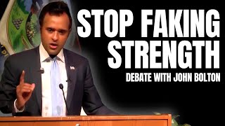 Vivek Ramaswamy Calls Out John Bolton Stop Faking Strength [upl. by Nahtnaoj]