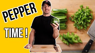 How to Cut a Bell Pepper  3 Easy Steps [upl. by Merilee]