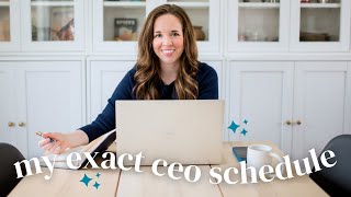 My Weekly CEO Schedule  How I Structure My Weeks [upl. by Necyla]