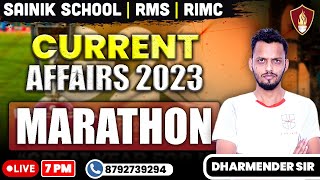 Current Affairs 2023 Marathon For RIMC RMS and Sainik School  Military School Online Coaching [upl. by Novihc]