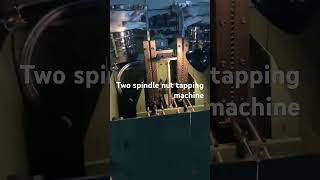 Two spindle nut tapping machine [upl. by Alric]