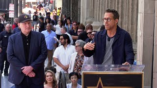 Ryan Reynolds speech at Kevin Feiges Hollywood Walk of Fame star ceremony [upl. by Pietrek692]