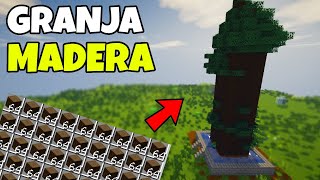 GRANJA DE MADERA FACIL Y SENCILLA PARA MINECRAFT JAVA Y BEDROCK 121 [upl. by Ocisnarf844]