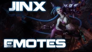 League of Legends Jinx Emotes [upl. by Sibyl]