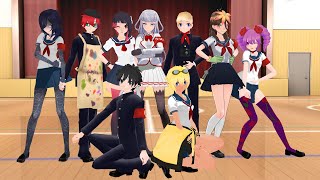 MMD Yandere Simulator Club leaders vines complication 2020 [upl. by Vasileior]