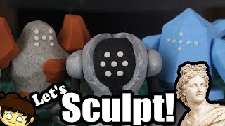 Sculpting REGICE REGIROCK and REGISTEEL Pokemon  Cudgle [upl. by Biagi]