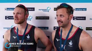 2024 European Rowing Championships  Saturday Winners Interviews [upl. by Ynaffik805]