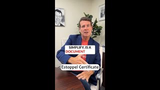 Estoppel Certificate [upl. by Aekin]