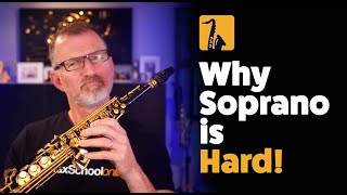 Why learning soprano saxophone is hard JodyJazz Custom Dark Review [upl. by Haeluj]