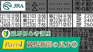 【競馬初心者講座】Part4 競馬新聞の見方 その②  JRA公式 [upl. by Nowell79]