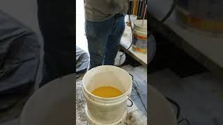 Masterflow 648 epoxy grout mixing [upl. by Gamber]