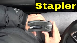 How To Refill A StaplerTutorial For Putting More Staples In [upl. by Yerhcaz]