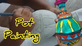 pot paintingpot decorationpot 🎨 art BINUGA from grade 8 [upl. by Jaqitsch]