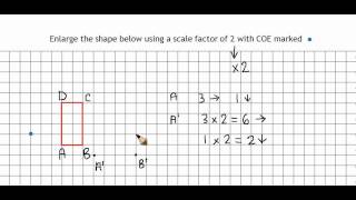 Enlargement with positive scale factor [upl. by Anairad]