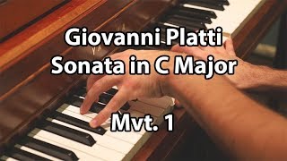 Keyboard Sonata in C Major by Giovanni Platti Mvt I [upl. by Romelle311]