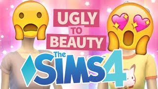 Sims 4 Ugly to Beauty Create a Sim Challenge [upl. by Elidad220]