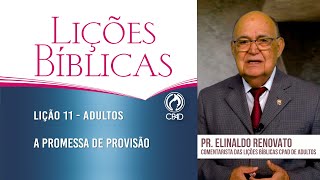 Lição 11  Lições Bíblicas Adultos  4º Trim2024  CPAD [upl. by Samohtnhoj]