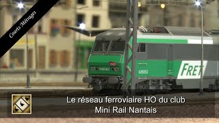 Modélisme  Le réseau ferroviaire HO du club Mini Rail Nantais [upl. by Atterg22]