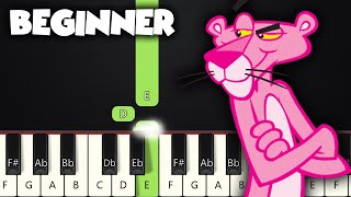 The Pink Panther Theme  BEGINNER PIANO TUTORIAL  SHEET MUSIC by Betacustic [upl. by Leiba]