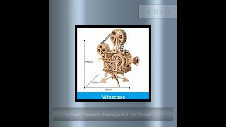 Unleash Cinematic Nostalgia with the Classic Film Vitascope 3D Wooden Puzzle [upl. by Mcmurry]